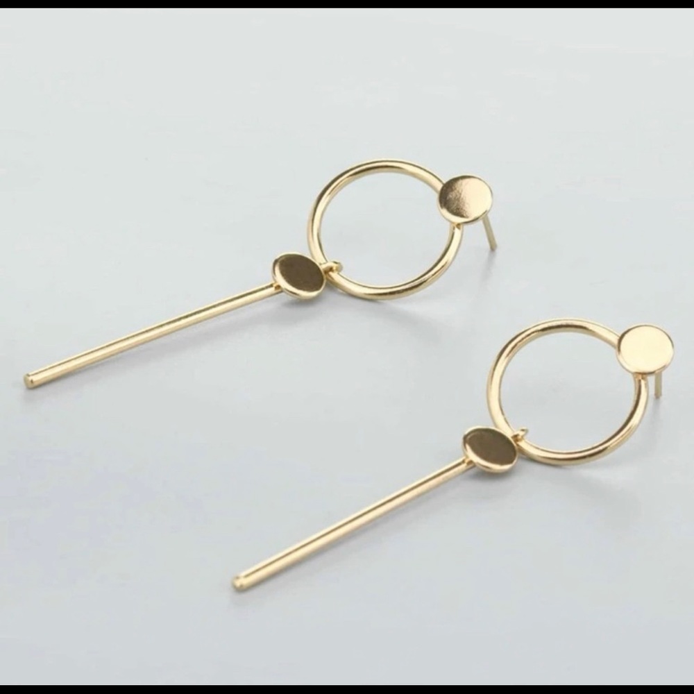 Gold Bar Earrings
